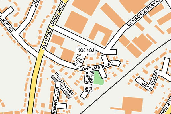 NG8 4GJ map - OS OpenMap – Local (Ordnance Survey)