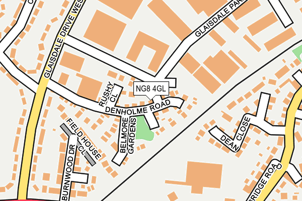 NG8 4GL map - OS OpenMap – Local (Ordnance Survey)