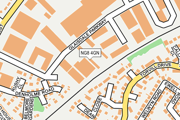 NG8 4GN map - OS OpenMap – Local (Ordnance Survey)