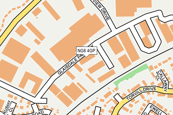 NG8 4GP map - OS OpenMap – Local (Ordnance Survey)