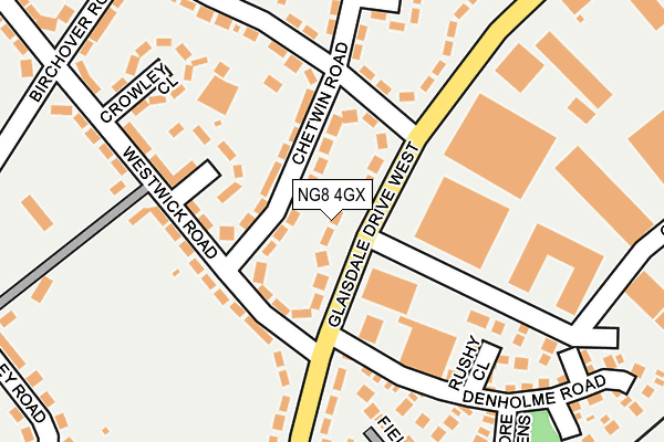 NG8 4GX map - OS OpenMap – Local (Ordnance Survey)