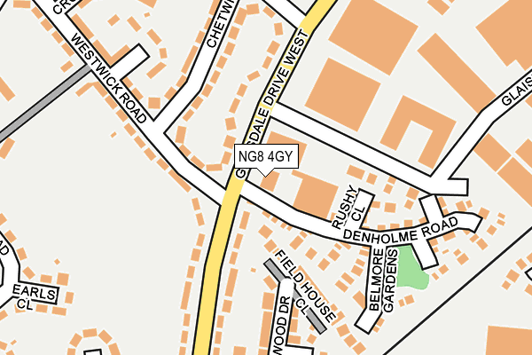 NG8 4GY map - OS OpenMap – Local (Ordnance Survey)