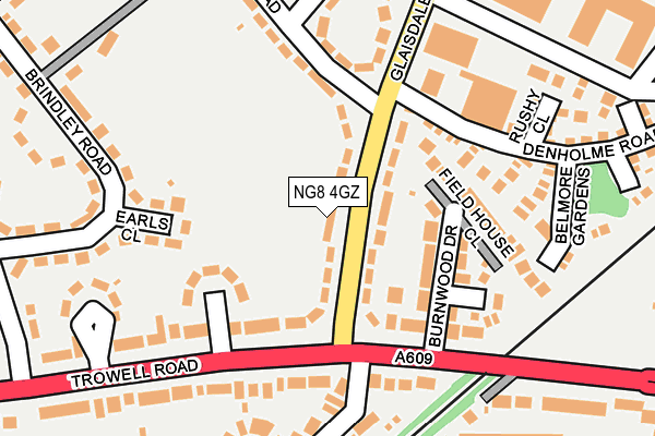 NG8 4GZ map - OS OpenMap – Local (Ordnance Survey)