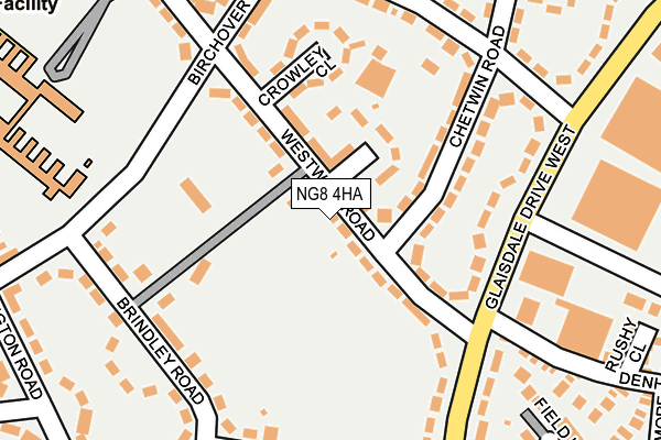 NG8 4HA map - OS OpenMap – Local (Ordnance Survey)