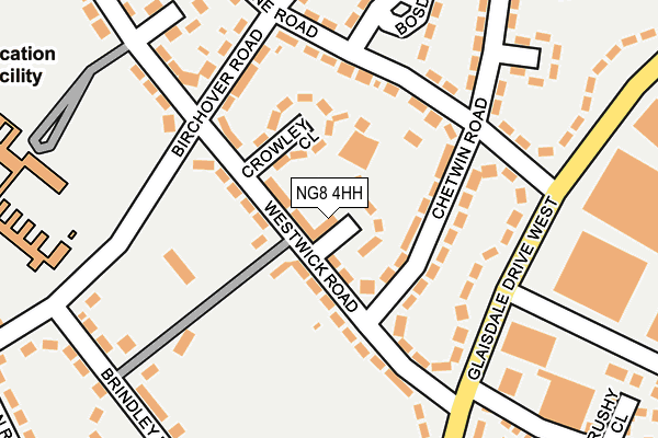 NG8 4HH map - OS OpenMap – Local (Ordnance Survey)