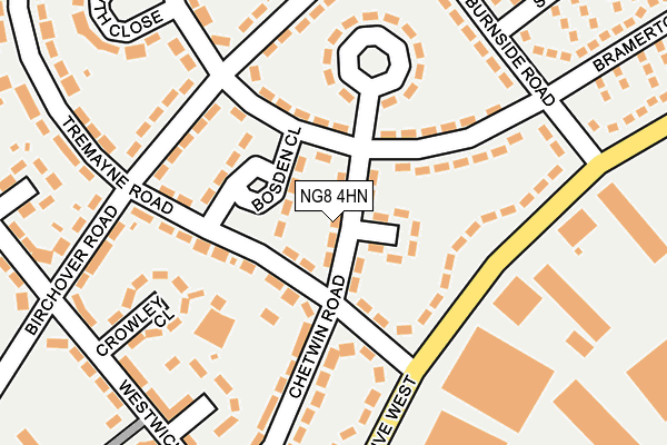 NG8 4HN map - OS OpenMap – Local (Ordnance Survey)