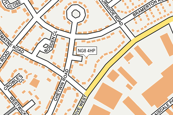 NG8 4HP map - OS OpenMap – Local (Ordnance Survey)