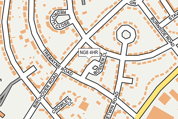 NG8 4HR map - OS OpenMap – Local (Ordnance Survey)