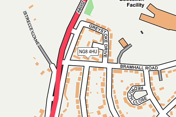 NG8 4HU map - OS OpenMap – Local (Ordnance Survey)