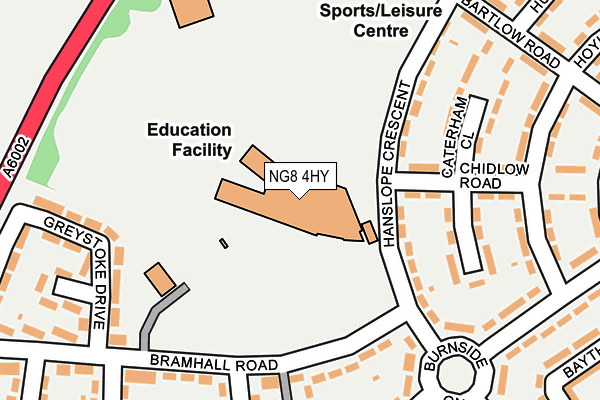NG8 4HY map - OS OpenMap – Local (Ordnance Survey)