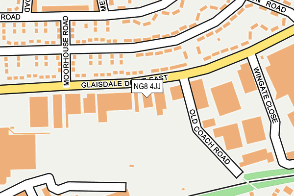 NG8 4JJ map - OS OpenMap – Local (Ordnance Survey)