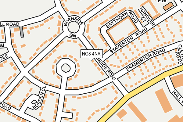 NG8 4NA map - OS OpenMap – Local (Ordnance Survey)