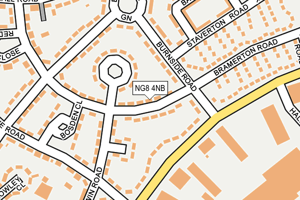 NG8 4NB map - OS OpenMap – Local (Ordnance Survey)