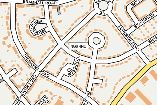 NG8 4ND map - OS OpenMap – Local (Ordnance Survey)