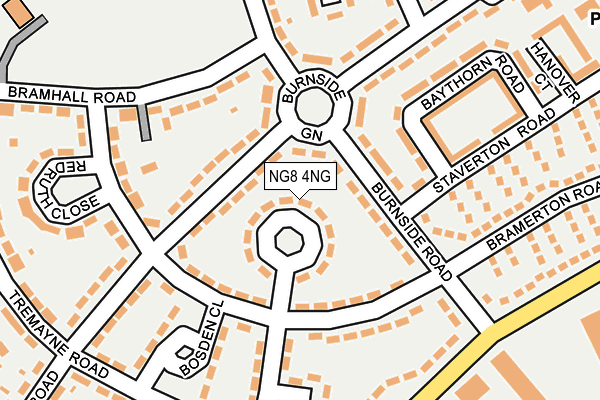 NG8 4NG map - OS OpenMap – Local (Ordnance Survey)