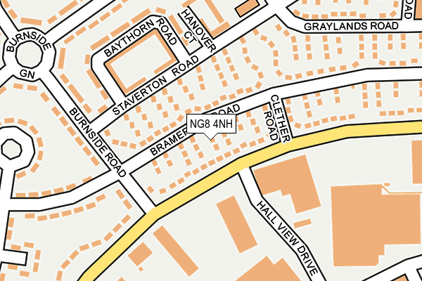 NG8 4NH map - OS OpenMap – Local (Ordnance Survey)