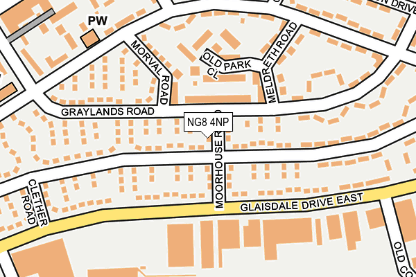 NG8 4NP map - OS OpenMap – Local (Ordnance Survey)