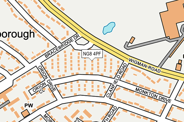 NG8 4PF map - OS OpenMap – Local (Ordnance Survey)