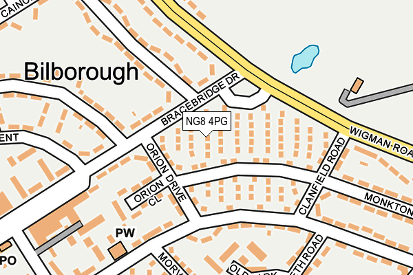 NG8 4PG map - OS OpenMap – Local (Ordnance Survey)