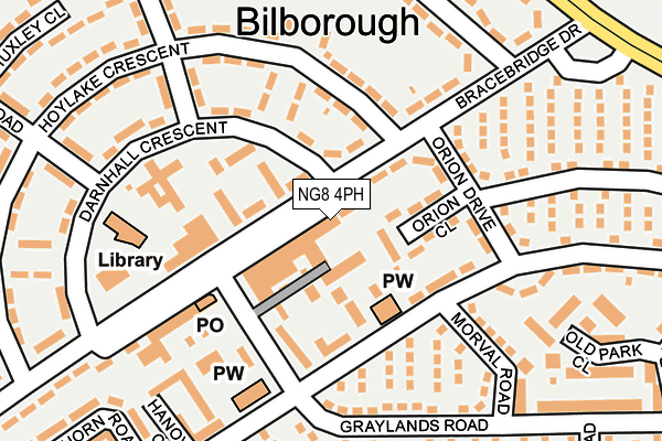 NG8 4PH map - OS OpenMap – Local (Ordnance Survey)