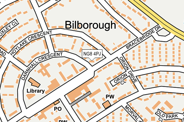 NG8 4PJ map - OS OpenMap – Local (Ordnance Survey)