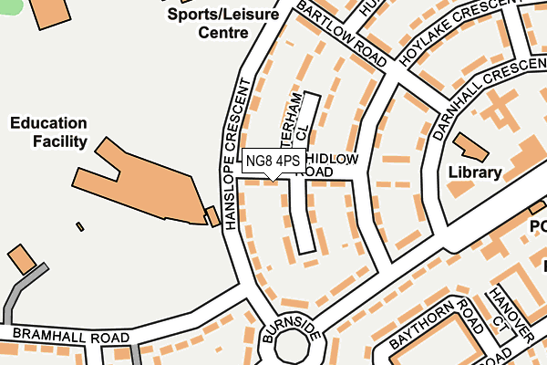 NG8 4PS map - OS OpenMap – Local (Ordnance Survey)