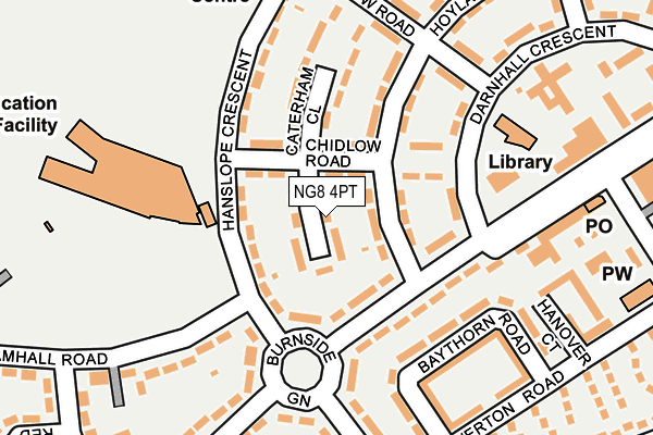 NG8 4PT map - OS OpenMap – Local (Ordnance Survey)