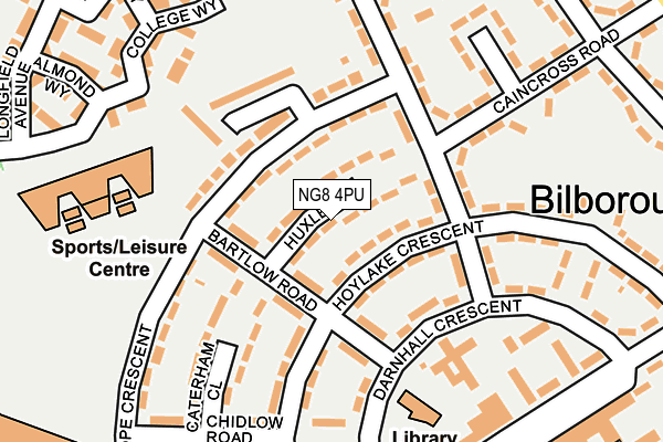 NG8 4PU map - OS OpenMap – Local (Ordnance Survey)