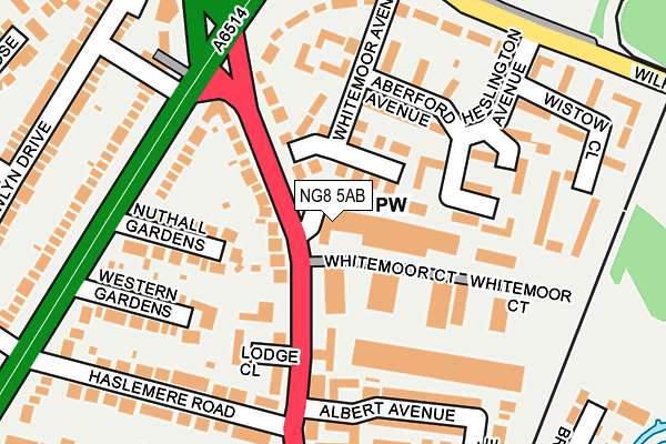 NG8 5AB map - OS OpenMap – Local (Ordnance Survey)