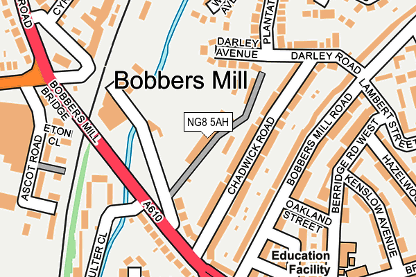 NG8 5AH map - OS OpenMap – Local (Ordnance Survey)