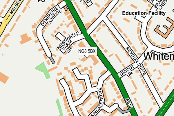 NG8 5BX map - OS OpenMap – Local (Ordnance Survey)