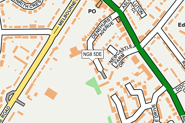 NG8 5DE map - OS OpenMap – Local (Ordnance Survey)