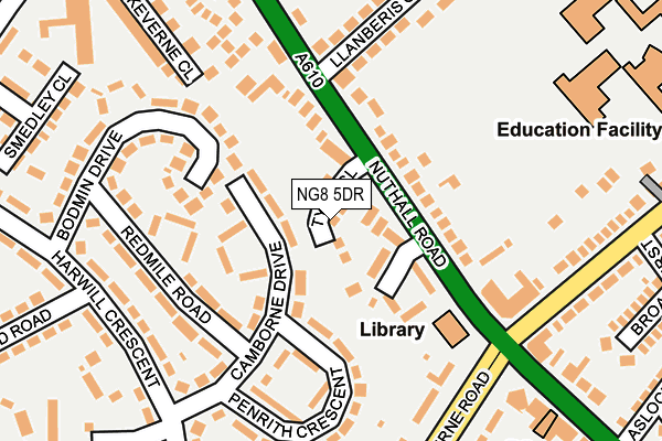 NG8 5DR map - OS OpenMap – Local (Ordnance Survey)