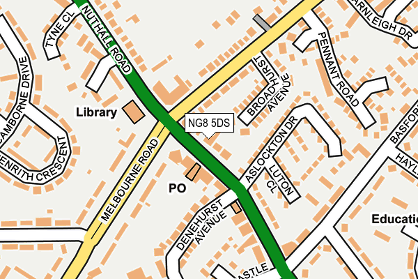 NG8 5DS map - OS OpenMap – Local (Ordnance Survey)