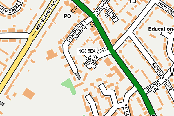NG8 5EA map - OS OpenMap – Local (Ordnance Survey)