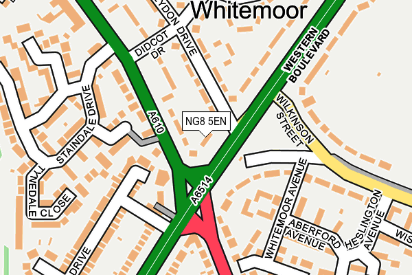 NG8 5EN map - OS OpenMap – Local (Ordnance Survey)