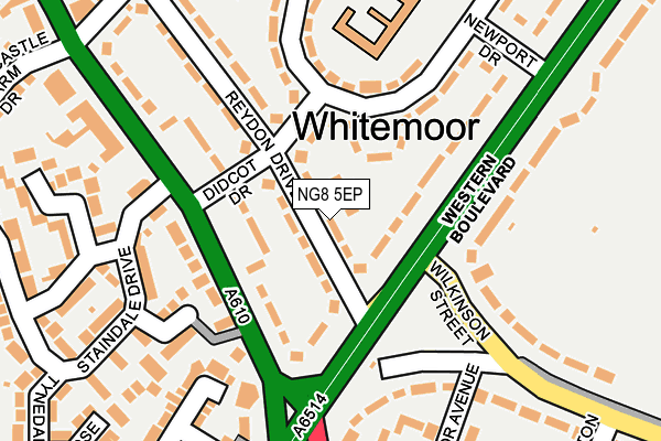 NG8 5EP map - OS OpenMap – Local (Ordnance Survey)