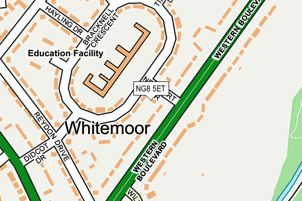 NG8 5ET map - OS OpenMap – Local (Ordnance Survey)