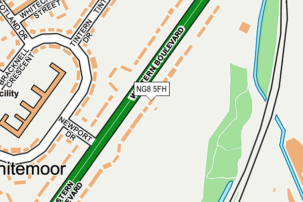 NG8 5FH map - OS OpenMap – Local (Ordnance Survey)