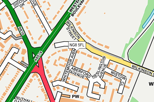 NG8 5FL map - OS OpenMap – Local (Ordnance Survey)