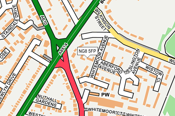 NG8 5FP map - OS OpenMap – Local (Ordnance Survey)