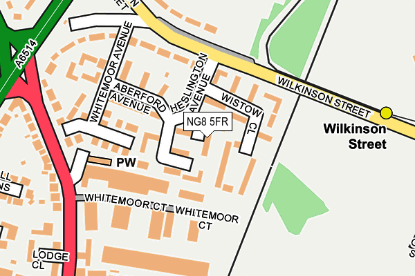 NG8 5FR map - OS OpenMap – Local (Ordnance Survey)