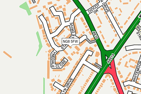 NG8 5FW map - OS OpenMap – Local (Ordnance Survey)