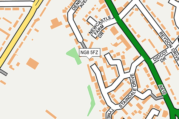NG8 5FZ map - OS OpenMap – Local (Ordnance Survey)