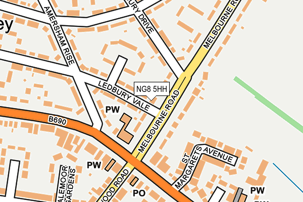 NG8 5HH map - OS OpenMap – Local (Ordnance Survey)