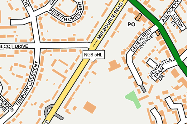 NG8 5HL map - OS OpenMap – Local (Ordnance Survey)