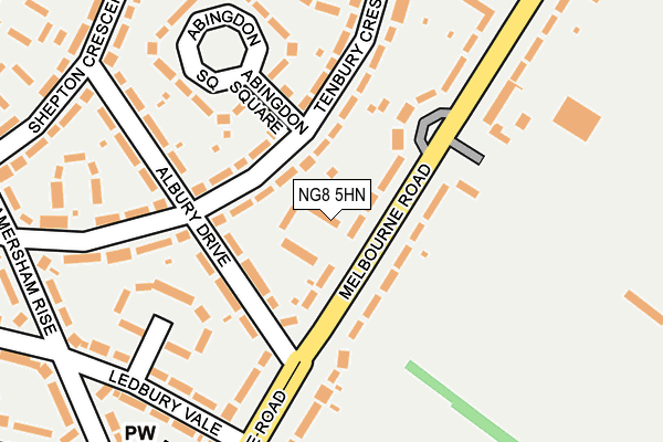 NG8 5HN map - OS OpenMap – Local (Ordnance Survey)