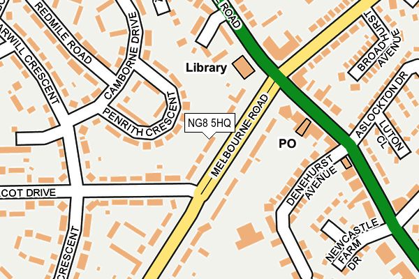 NG8 5HQ map - OS OpenMap – Local (Ordnance Survey)