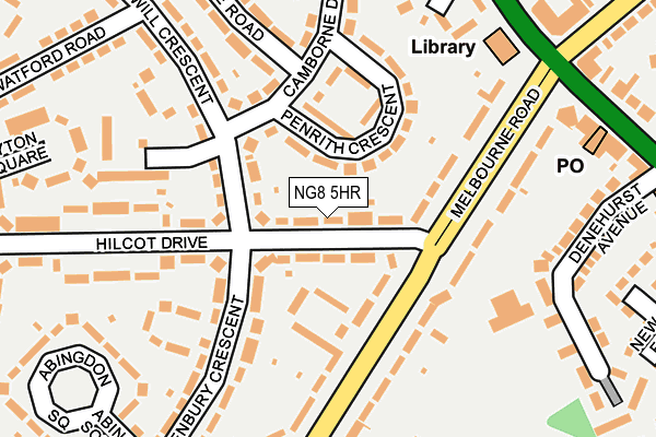 NG8 5HR map - OS OpenMap – Local (Ordnance Survey)