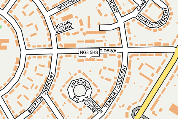 NG8 5HS map - OS OpenMap – Local (Ordnance Survey)